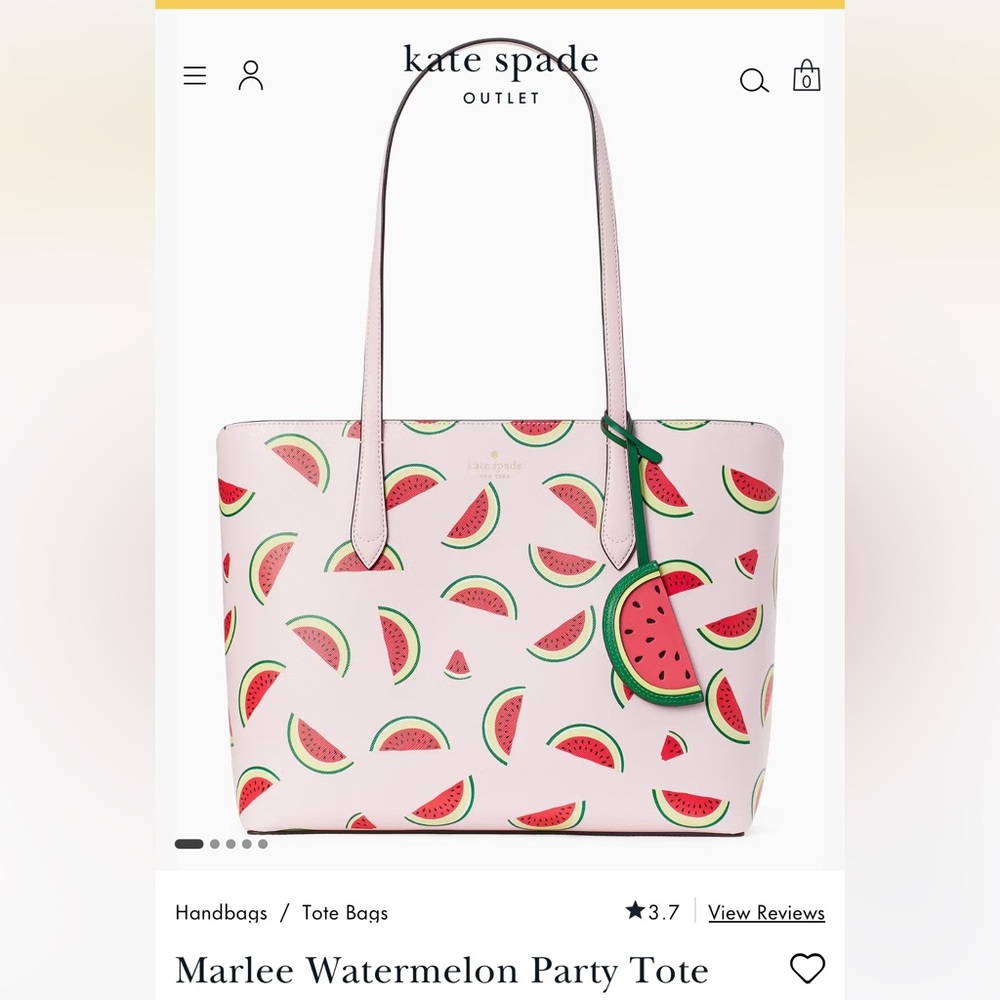 2pc NWOT Kate Spade ♠️ WATERMELON PARTY SET 🍉 - Picture 13 of 15